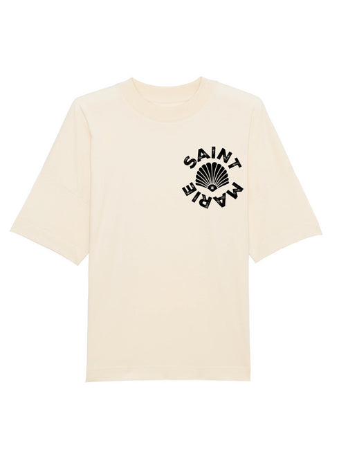 Crewneck Oversized T-shirt Shell Chest